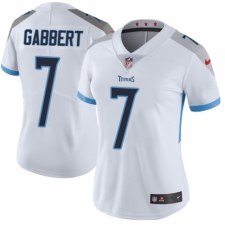 Women's Nike Tennessee Titans #7 Blaine Gabbert White Vapor Untouchable Elite Player NFL Jersey