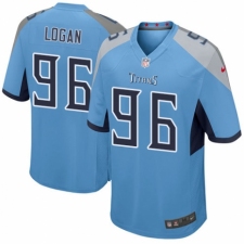 Men's Nike Tennessee Titans #96 Bennie Logan Game Light Blue Alternate NFL Jersey