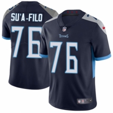 Men's Nike Tennessee Titans #76 Xavier Su'a-Filo Navy Blue Team Color Vapor Untouchable Limited Player NFL Jersey