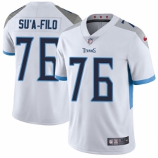Youth Nike Tennessee Titans #76 Xavier Su'a-Filo White Vapor Untouchable Limited Player NFL Jersey
