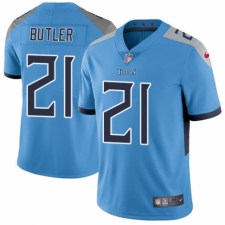 Youth Nike Tennessee Titans #21 Malcolm Butler Light Blue Alternate Vapor Untouchable Limited Player NFL Jersey