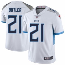 Youth Nike Tennessee Titans #21 Malcolm Butler White Vapor Untouchable Limited Player NFL Jersey