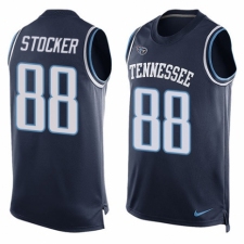 Men's Nike Tennessee Titans #88 Luke Stocker Limited Navy Blue Player Name & Number Tank Top NFL Jersey