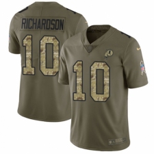 Men's Nike Washington Redskins #10 Paul Richardson Limited Olive/Camo 2017 Salute to Service NFL Jersey
