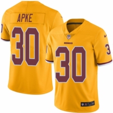 Men's Nike Washington Redskins #30 Troy Apke Elite Gold Rush Vapor Untouchable NFL Jersey