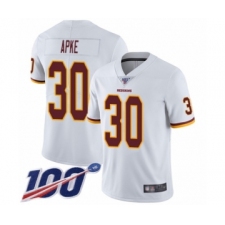 Men's Washington Redskins #30 Troy Apke White Vapor Untouchable Limited Player 100th Season Football Jersey