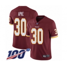 Youth Washington Redskins #30 Troy Apke Burgundy Red Team Color Vapor Untouchable Limited Player 100th Season Football Jersey