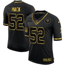 Men's Chicago Bears #52 Khalil Mack Olive Gold Nike 2020 Salute To Service Limited Jersey