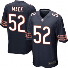 Men's Nike Chicago Bears #52 Khalil Mack Game Navy Blue Team Color NFL Jersey
