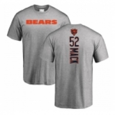 NFL Nike Chicago Bears #52 Khalil Mack Ash Backer T-Shirt