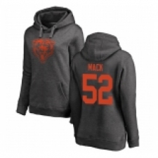 NFL Women's Nike Chicago Bears #52 Khalil Mack Ash One Color Pullover Hoodie