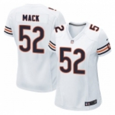 Women's Nike Chicago Bears #52 Khalil Mack Game White NFL Jersey