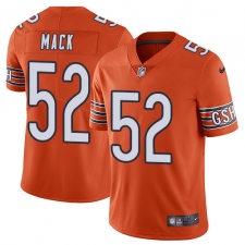 Youth Nike Chicago Bears #52 Khalil Mack Orange Alternate Vapor Untouchable Limited Player NFL Jersey