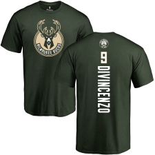 NBA Nike Milwaukee Bucks #9 Donte DiVincenzo Green Backer T-Shirt