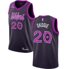 Men's Nike Minnesota Timberwolves #20 Josh Okogie Swingman Purple NBA Jersey - City Edition