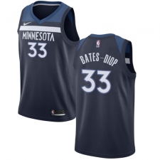 Men's Nike Minnesota Timberwolves #33 Keita Bates-Diop Swingman Navy Blue NBA Jersey - Icon Edition