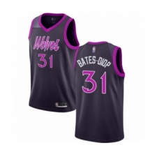 Youth Minnesota Timberwolves #31 Keita Bates-Diop Swingman Purple Basketball Jersey - City Edition