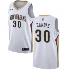 Men's Nike New Orleans Pelicans #30 Julius Randle Swingman White NBA Jersey - Association Edition