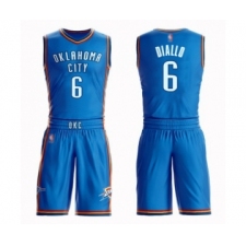 Men's Oklahoma City Thunder #6 Hamidou Diallo Swingman Royal Blue Basketball Suit Jersey - Icon Edition