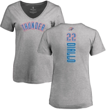 NBA Women's Nike Oklahoma City Thunder #22 Hamidou Diallo Ash Backer T-Shirt