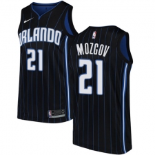 Men's Nike Orlando Magic #21 Timofey Mozgov Authentic Black NBA Jersey Statement Edition