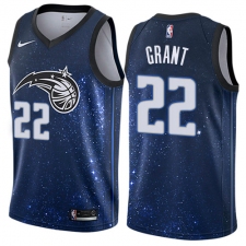 Men's Nike Orlando Magic #22 Jerian Grant Swingman Blue NBA Jersey - City Edition