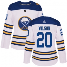 Women's Adidas Buffalo Sabres #20 Scott Wilson Authentic White 2018 Winter Classic NHL Jersey