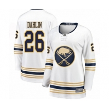 Women's Buffalo Sabres #26 Rasmus Dahlin Fanatics Branded White 50th Season Breakaway Hockey Jersey