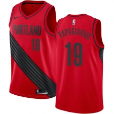 Men's Nike Portland Trail Blazers #19 Georgios Papagiannis Swingman Red NBA Jersey Statement Edition