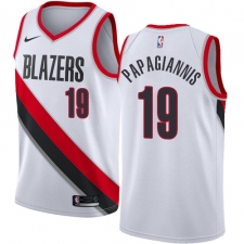 Youth Nike Portland Trail Blazers #19 Georgios Papagiannis Swingman White NBA Jersey - Association Edition