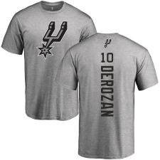 NBA Nike San Antonio Spurs #10 DeMar DeRozan Ash Backer T-Shirt