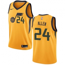 Men's Nike Utah Jazz #24 Grayson Allen Authentic Gold NBA Jersey Statement Edition