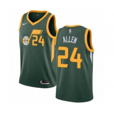 Men's Nike Utah Jazz #24 Grayson Allen Green Swingman Jersey - Earned Edition