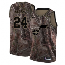 Men's Nike Utah Jazz #24 Grayson Allen Swingman Camo Realtree Collection NBA Jersey