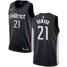 Men's Nike Washington Wizards #21 Dwight Howard Swingman Black NBA Jersey - City Edition