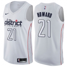Men's Nike Washington Wizards #21 Dwight Howard Swingman White NBA Jersey - City Edition