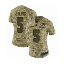 Women's Nike New England Patriots #5 Danny Etling Limited Camo 2018 Salute to Service NFL Jersey
