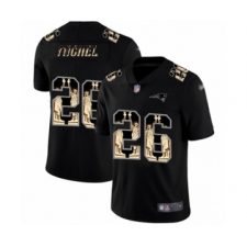 Men's New England Patriots #26 Sony Michel Limited Black Statue of Liberty Football Jersey
