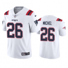 Nike New England Patriots #26 Sony Michel Men's White 2020 Vapor Limited Jersey