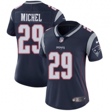 Women's Nike New England Patriots #29 Sony Michel Navy Blue Team Color Vapor Untouchable Limited Player NFL Jersey