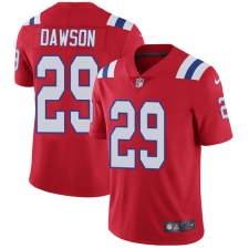 Men's Nike New England Patriots #29 Duke Dawson Red Alternate Vapor Untouchable Limited Player NFL Jersey