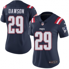 Women's Nike New England Patriots #29 Duke Dawson Limited Navy Blue Rush Vapor Untouchable NFL Jersey