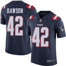 Youth Nike New England Patriots #42 Duke Dawson Limited Navy Blue Rush Vapor Untouchable NFL Jersey