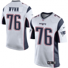 Men's Nike New England Patriots #76 Isaiah Wynn Game White NFL Jersey