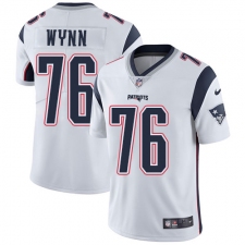 Men's Nike New England Patriots #76 Isaiah Wynn White Vapor Untouchable Limited Player NFL Jersey
