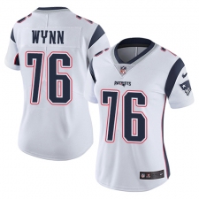 Women's Nike New England Patriots #76 Isaiah Wynn White Vapor Untouchable Limited Player NFL Jersey