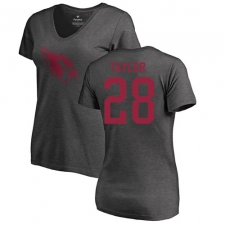 NFL Women's Nike Arizona Cardinals #28 Jamar Taylor Ash One Color T-Shirt