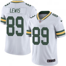 Men's Nike Green Bay Packers #89 Marcedes Lewis White Vapor Untouchable Limited Player NFL Jersey