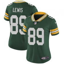 Women's Nike Green Bay Packers #89 Marcedes Lewis Green Team Color Vapor Untouchable Limited Player NFL Jersey