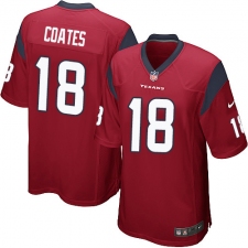 Men's Nike Houston Texans #18 Sammie Coates Game Red Alternate NFL Jersey